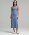 Lululemon All Aligned Ribbed Midi Dress In Blue