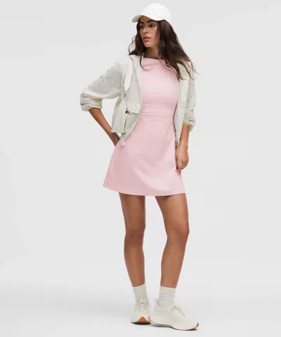 Lululemon All Aligned Ribbed Mini Dress In Pink