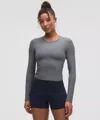 Lululemon All It Takes Back-twist Ribbed Long-sleeve Shirt