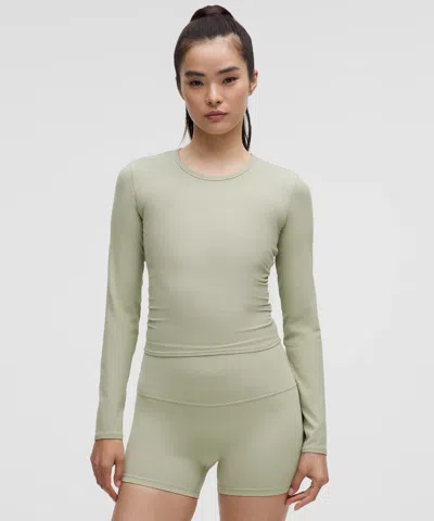 Lululemon All It Takes Back-twist Ribbed Long-sleeve Shirt
