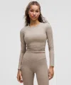 Lululemon All It Takes Back-twist Ribbed Long-sleeve Shirt