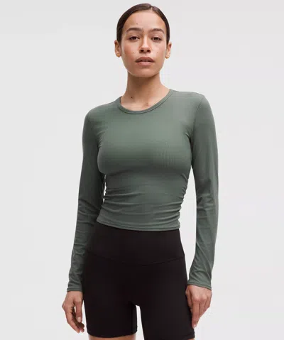 Lululemon All It Takes Back-twist Ribbed Long-sleeve Shirt