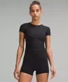 Lululemon All It Takes Back-twist Ribbed Short-sleeve Shirt