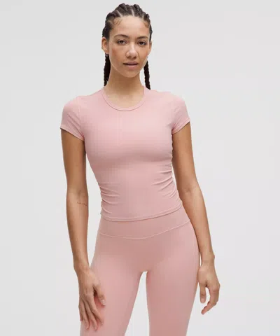 Lululemon All It Takes Back-twist Ribbed Short-sleeve Shirt