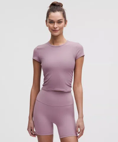 Lululemon All It Takes Back-twist Ribbed Short-sleeve Shirt