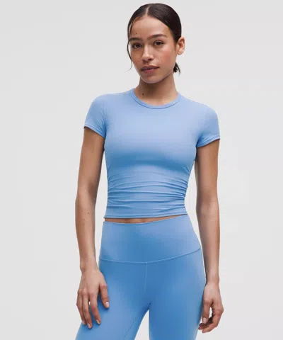 Lululemon All It Takes Back-twist Ribbed Short-sleeve Shirt