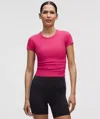 Lululemon All It Takes Back-twist Ribbed Short-sleeve Shirt