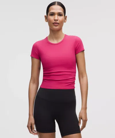 Lululemon All It Takes Back-twist Ribbed Short-sleeve Shirt