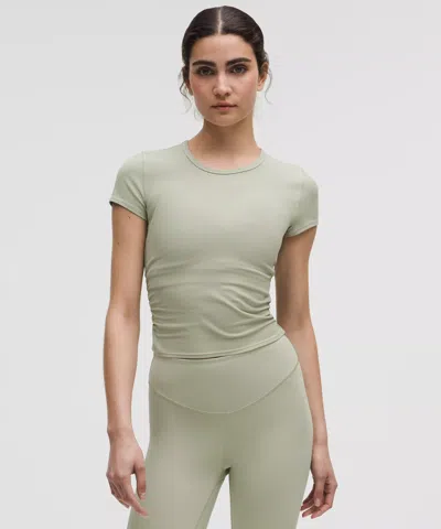 Lululemon All It Takes Back-twist Ribbed Short-sleeve Shirt