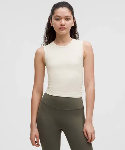 Lululemon All It Takes Back-twist Ribbed Tank Top In White