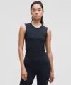 Lululemon All It Takes Back-twist Ribbed Tank Top In Black