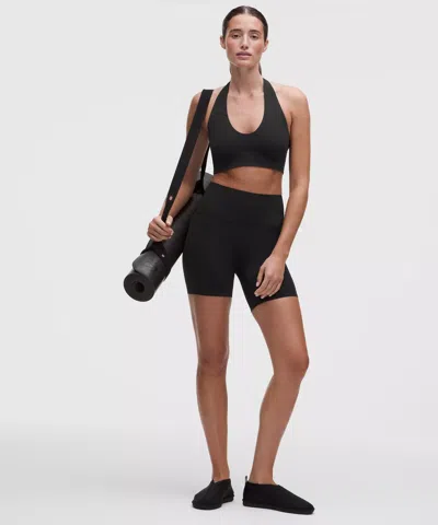 Lululemon All It Takes Back-ruched High-rise Short 6" In Black