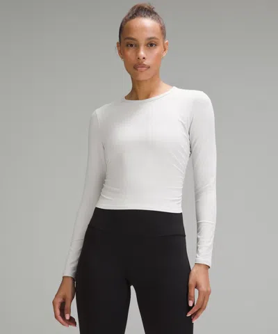 Lululemon All It Takes Ribbed Nulu Long-sleeve Shirt In White
