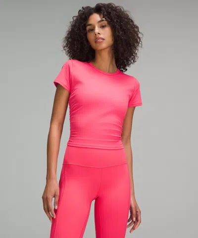 Lululemon All It Takes Ribbed Nulu T-shirt In Pink