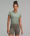 Lululemon All It Takes Ribbed Nulu T-shirt In Green