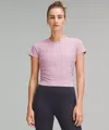 Lululemon All It Takes Ribbed Nulu T-shirt In Pink