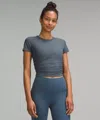 Lululemon All It Takes Ribbed Nulu T-shirt In Gray