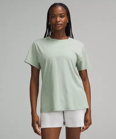 Lululemon All Yours Cotton T-shirt In Green