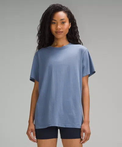 Lululemon All Yours Cotton T-shirt In Blue