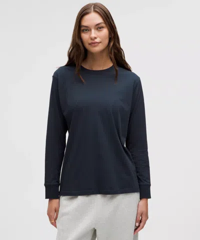 Lululemon All Yours Long-sleeve Shirt In Blue