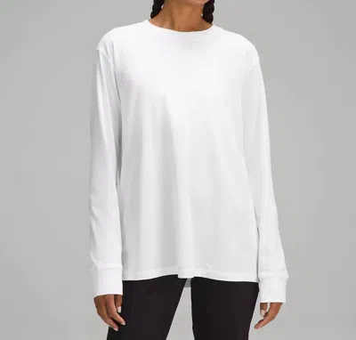 Lululemon All Yours Long Sleeve Tee In White