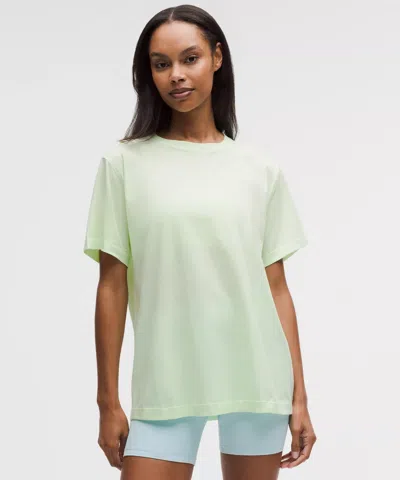 Lululemon All Yours Organic Cotton Crewneck T-shirt In Green