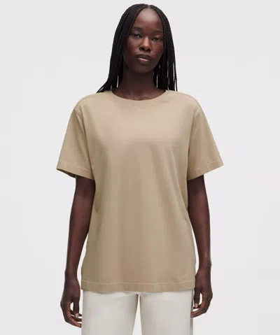 Lululemon All Yours Organic Cotton Crewneck T-shirt In Neutral