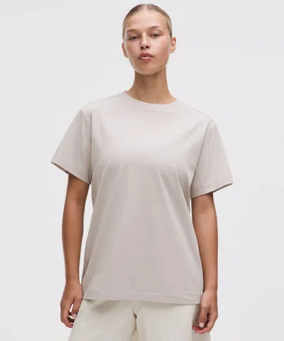 Lululemon All Yours Organic Cotton Crewneck T-shirt In Neutral