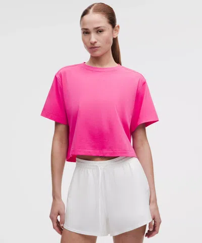 Lululemon All Yours Organic Cotton Cropped T-shirt