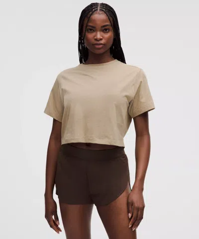 Lululemon All Yours Organic Cotton Cropped T-shirt