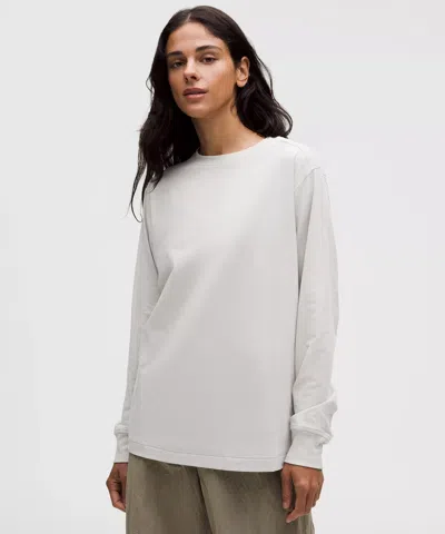 Lululemon All Yours Organic Cotton Long-sleeve Shirt In White
