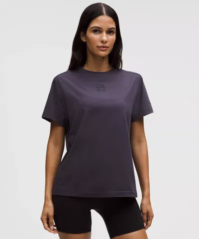 Lululemon All Yours Organic Cotton T-shirt In Purple