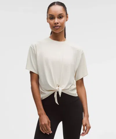 Lululemon All-sport Tie-front Short-sleeve Shirt In White