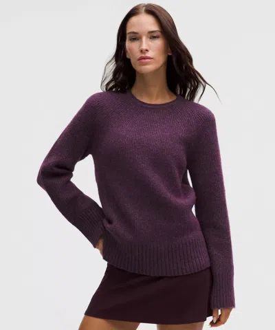 Lululemon Alpaca-blend Crewneck Sweater In Purple