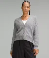 Lululemon Alpaca Wool-blend Cardigan Sweater In Gray