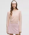 Lululemon Alpaca Wool-blend Cropped Sweater In Pink