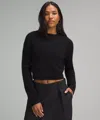 Lululemon Alpaca Wool-blend Cropped Sweater In Black