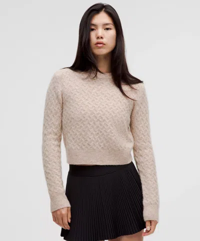 Lululemon Alpaca Wool-blend Crosshatch Sweater