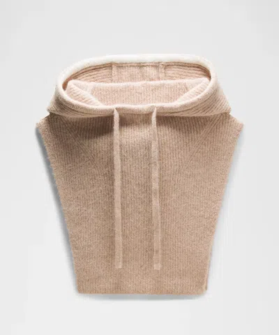 Lululemon Alpaca Wool-blend Knit Hood In Nude