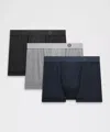 Lululemon Always In Motion Boxer Brief 3" 3 Pack In Multi
