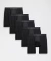Lululemon Always In Motion Long Boxers 7" 5 Pack In Multi