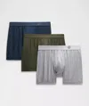 Lululemon Always In Motion Boxer 5" 3 Pack In Blue