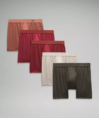 Lululemon Always In Motion Boxers 5" 5 Pack In Multi