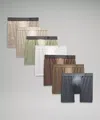 Lululemon Always In Motion Boxer 5" 7 Pack In Multi