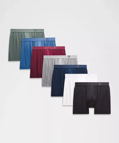 Lululemon Always In Motion Boxer 5" 7 Pack In Multi
