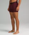 Lululemon Always In Motion Boxer 5" In Burgundy