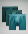Lululemon Always In Motion Boxer With Fly 5" 3 Pack In Green