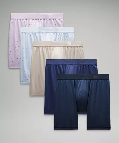 Lululemon Always In Motion Long Boxer 7" 5 Pack In Multi