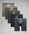 Lululemon Always In Motion Long Boxers 7" 5 Pack In Animal Print