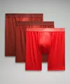 Lululemon Always In Motion Long Mesh Boxer 7" 3 Pack In Multi
